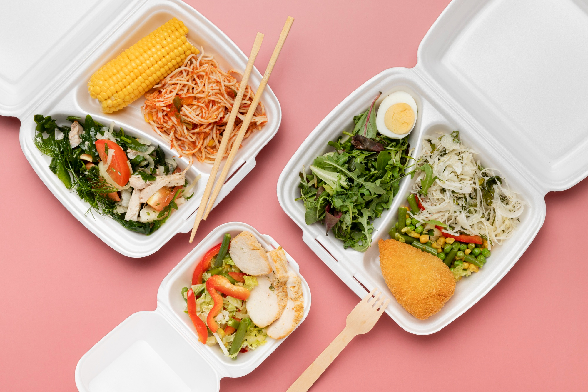 Disposable Bagasse dinner service with cutlery | RMT Global Bagasse Dinnerware